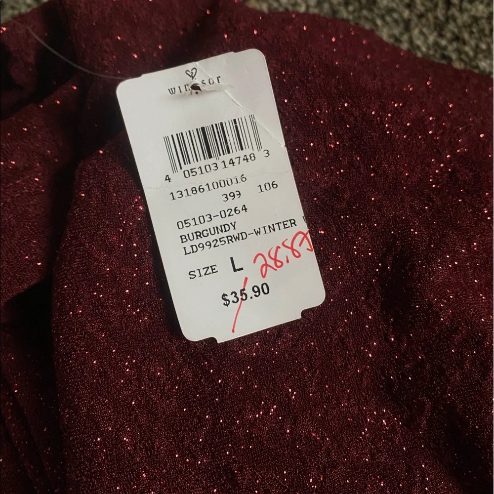 Off Shoulder Long Sleeve Glittering Mini Dress - Picture 2 of 2